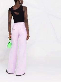 Les Hommes asymmetric knitted top