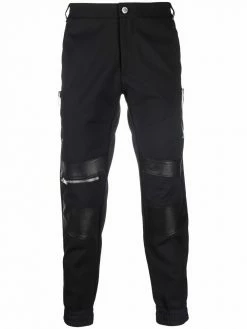 Les Hommes zip-detail straight-leg trousers