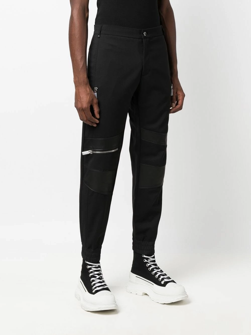 Les Hommes Zip detail straight leg trousers regular-fit & straight leg pants of men 3 Les Hommes zip-detail straight-leg trousers