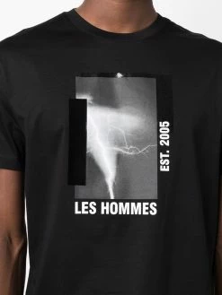 Les Hommes photograph-print cotton T-shirt