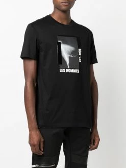 Les Hommes photograph-print cotton T-shirt