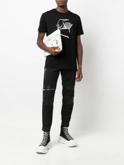 Les Hommes graphic-print cotton T-shirt