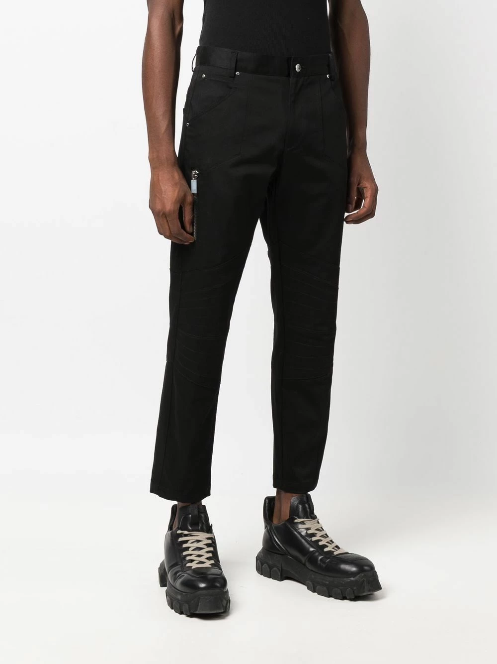 Les Hommes Zip pocket straight leg trousers regular-fit & straight leg pants of men 3 Les Hommes zip-pocket straight-leg trousers