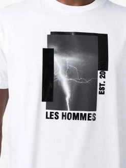 Les Hommes photograph-print cotton T-shirt