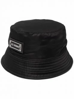 Les Hommes logo-plaque bucket bag