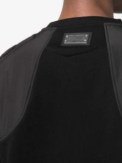 Les Hommes zip-detail panelled sweatshirt