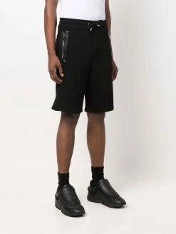 Les Hommes knee-length cotton jersey shorts