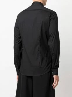 Les Hommes panelled long-sleeved shirt