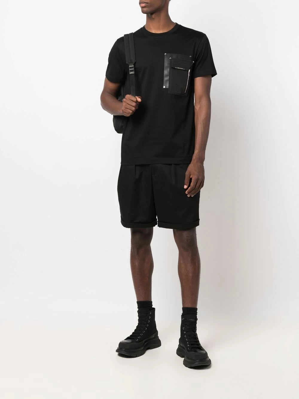 Les Hommes Zip pocket T shirt t-shirts of men 2 Les Hommes zip-pocket T-shirt