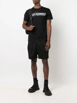 Les Hommes Logo print T shirt t-shirts of men 6 Les Hommes logo-print T-shirt