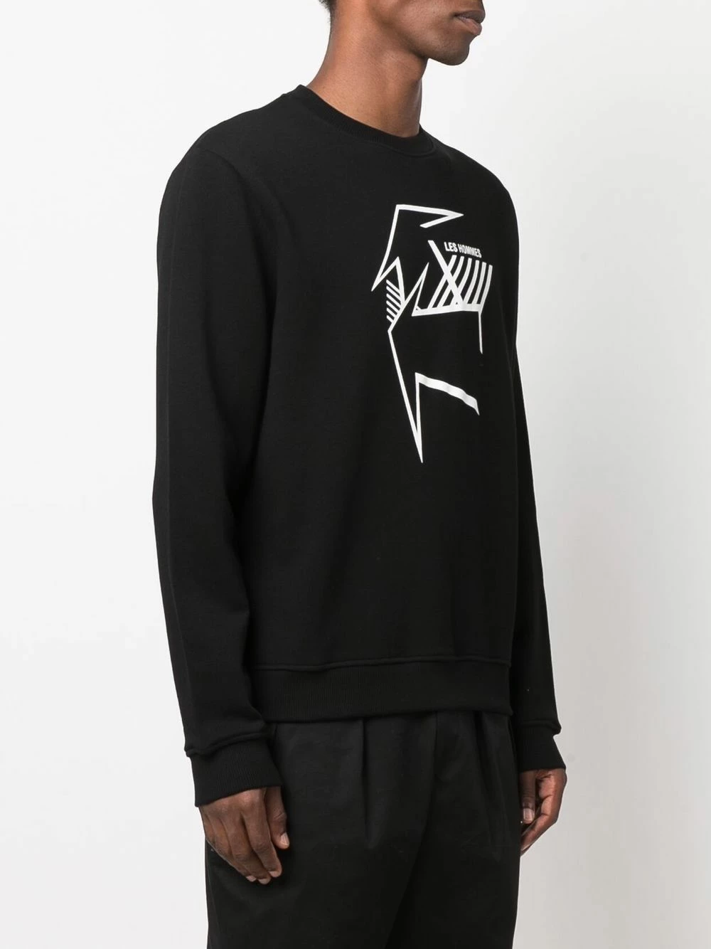 Les Hommes Graphic print crew neck sweatshirt sweatshirts of men 3 Les Hommes graphic-print crew-neck sweatshirt