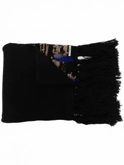 Les Hommes textured-finish virgin wool scarf