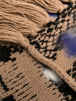 Les Hommes textured-finish virgin wool scarf