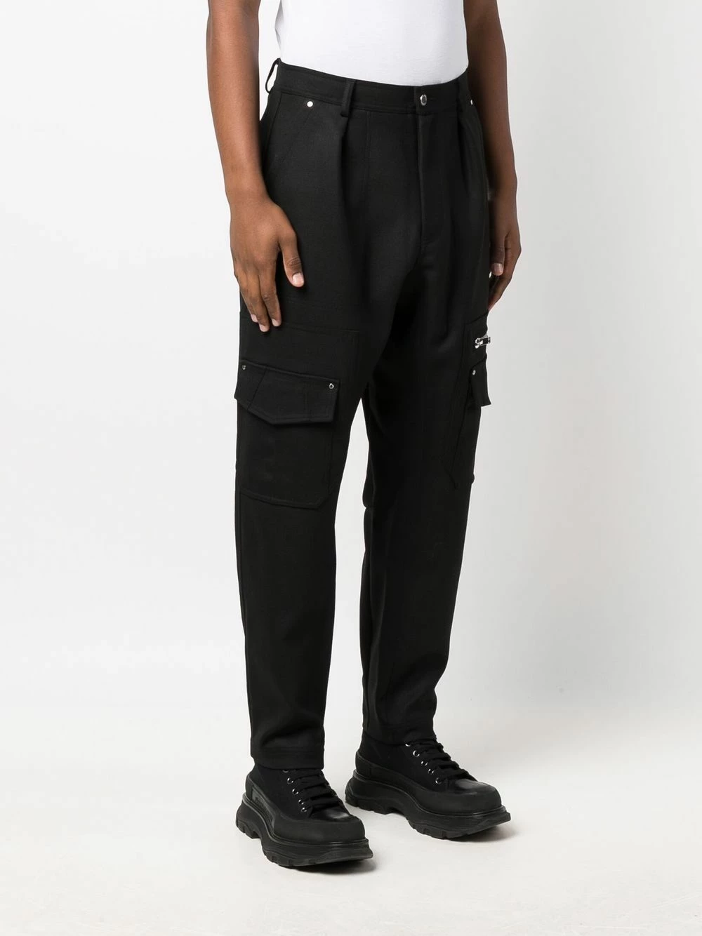 Les Hommes Tapered cargo trousers tapered pants of men 3 Les Hommes tapered cargo trousers