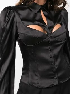 Les Hommes cut-out detail blouse