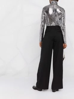 Les Hommes high-waisted side stripe trousers