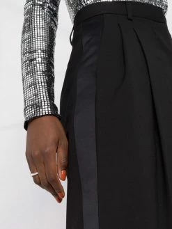 Les Hommes high-waisted side stripe trousers