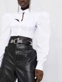 Les Hommes corset style shirt