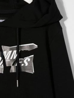 Les Hommes logo-print hoodie