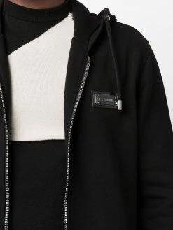 Les Hommes zipped cotton hoodie