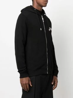 Les Hommes zipped cotton hoodie
