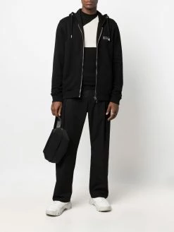 Les Hommes zipped cotton hoodie