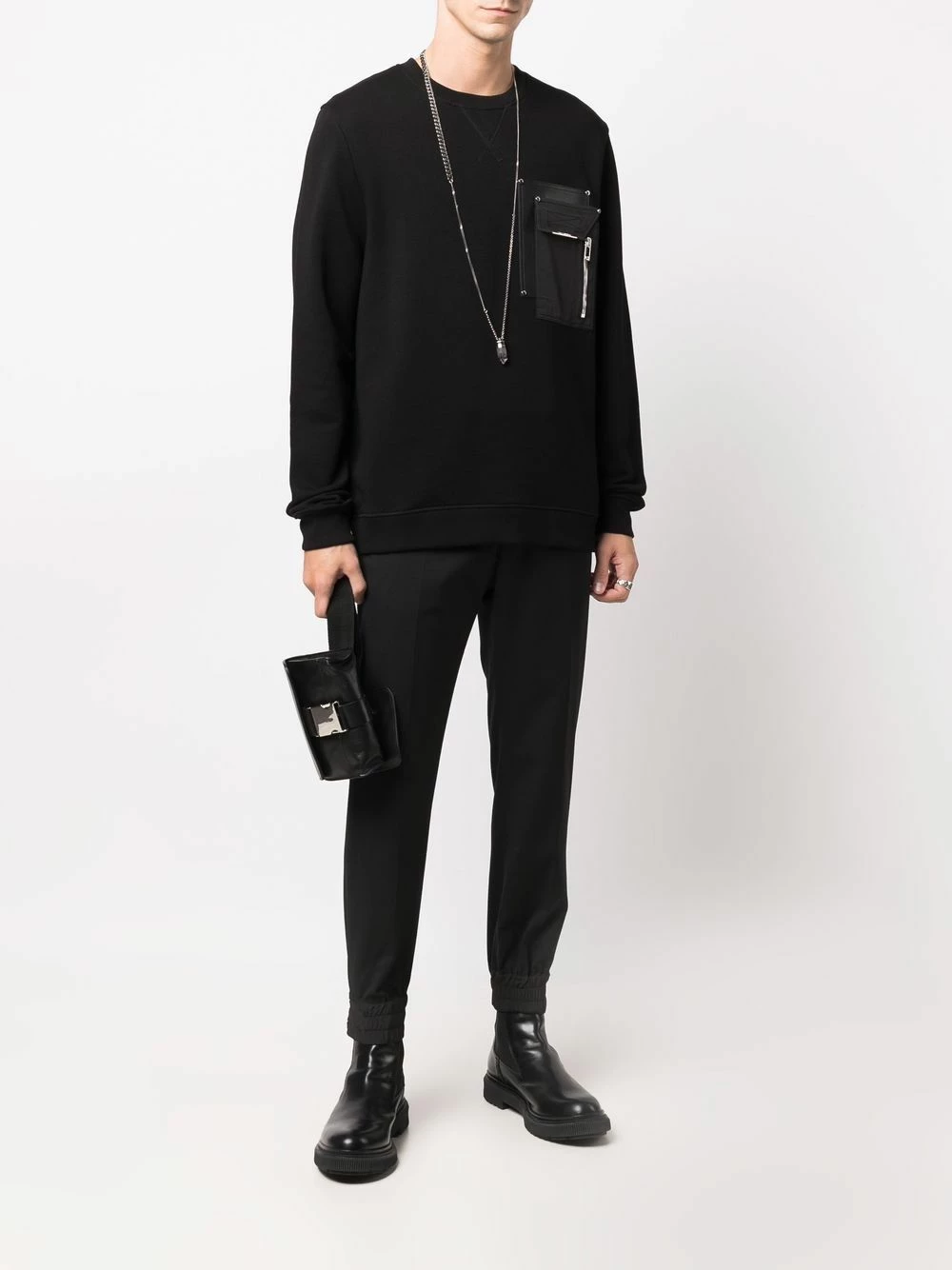 Les Hommes Tapered tailored trousers regular-fit & straight leg pants of men 2 Les Hommes tapered tailored trousers