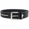 Les Hommes zip-detail leather belt