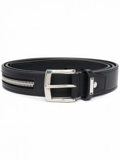 Les Hommes zip-detail leather belt