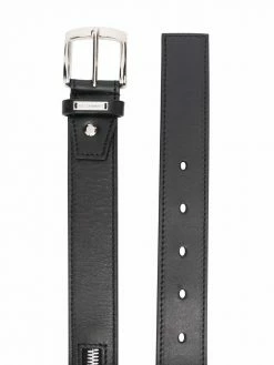 Les Hommes zip-detail leather belt