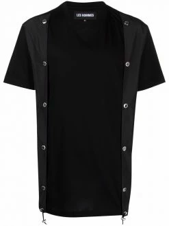 Les Hommes studded crew-neck T-shirt