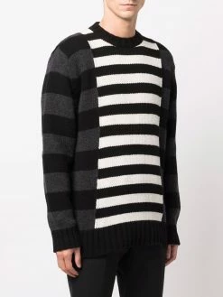 Les Hommes colour-block striped jumper