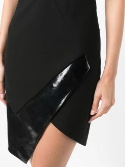 Les Hommes one-shoulder panelled dress