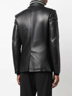 Les Hommes single-breasted biker blazer