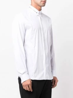 Les Hommes zip-detail long-sleeve shirt