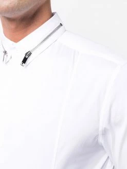 Les Hommes zip-detail long-sleeve shirt