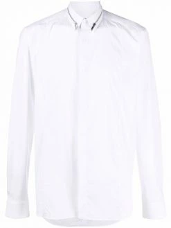 Les Hommes zip-detail long-sleeve shirt