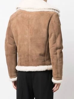 Les Hommes Faux shearling trim leather jacket leather jackets of men 8 Les Hommes faux-shearling trim leather jacket