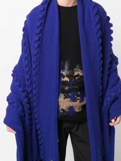 Les Hommes oversized virgin wool scarf