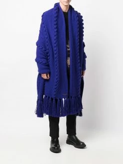 Les Hommes oversized virgin wool scarf