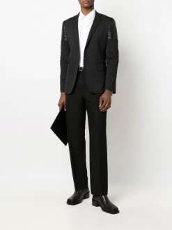 Les Hommes ribbed-panel detail blazer