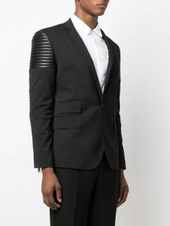 Les Hommes ribbed-panel detail blazer