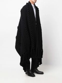 Les Hommes cable knit oversized shawl cardigan