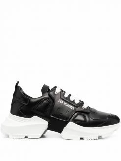 Les Hommes low-top lace-up trainers