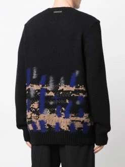 Les Hommes abstract-pattern crew-neck jumper