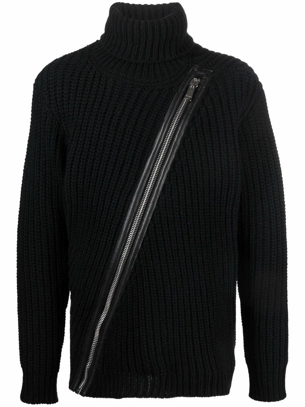 Les Hommes Zip detail roll neck jumper knitted sweaters of men 1 Les Hommes zip-detail roll-neck jumper