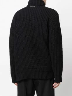 Les Hommes Zip detail roll neck jumper knitted sweaters of men 8 Les Hommes zip-detail roll-neck jumper