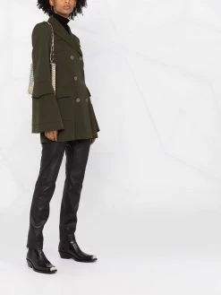 Les Hommes skinny-cut lambskin trousers