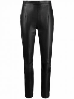 Les Hommes skinny-cut lambskin trousers