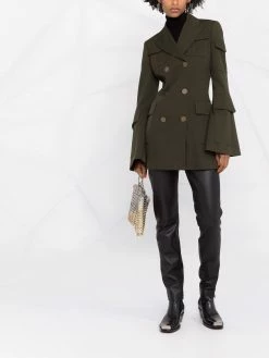 Les Hommes skinny-cut lambskin trousers